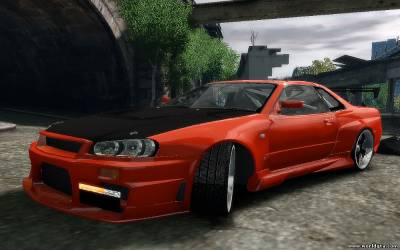 Nissan SkyLine BNR34 для GTA 4