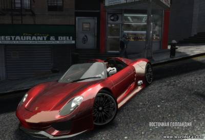 Porsche 918 Spyder Concept для GTA 4, скачать