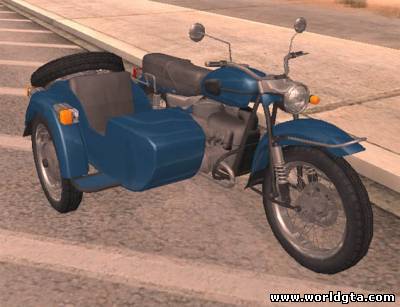 Мотоцикл урал с коляской для GTA SA